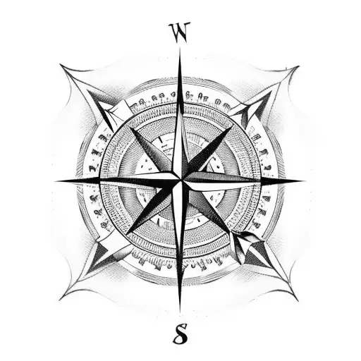 A Compass With A Crown Symbolizing Leadership And Adventure