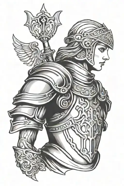 Bust Of A Female Knight