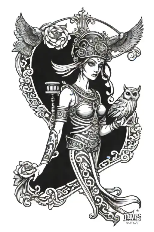 Themis With An Owl