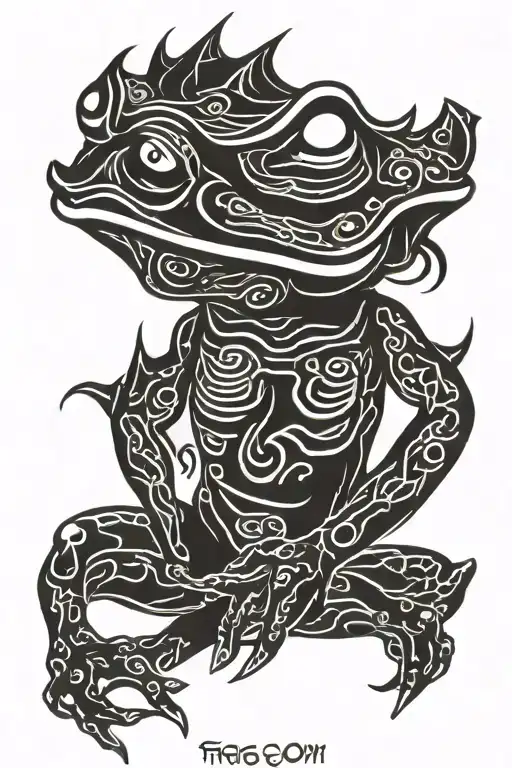 Frog Japanese Oni Mask