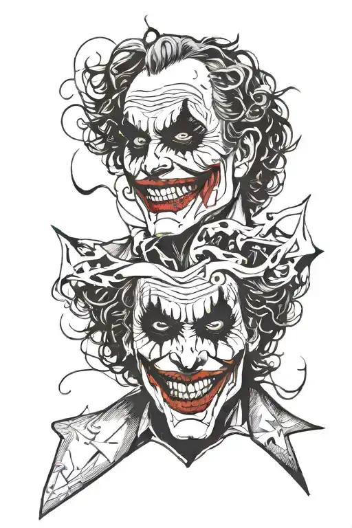 Joker Playing With Faces