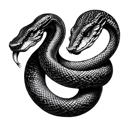 Snake Wrapping Cross