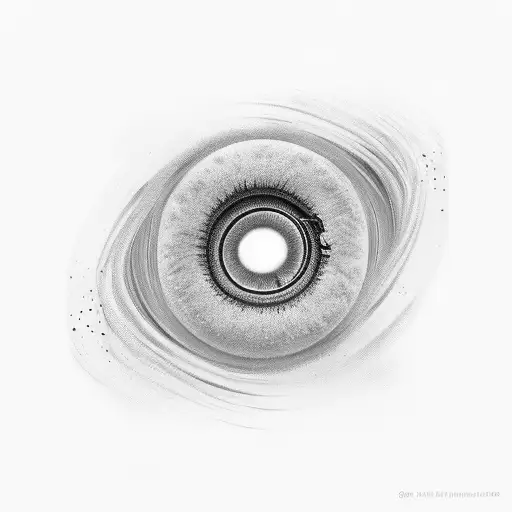 Black Hole And Time With Walking Person Frome Behind