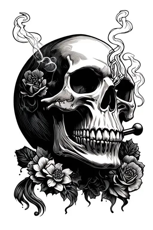 Skull Smoking