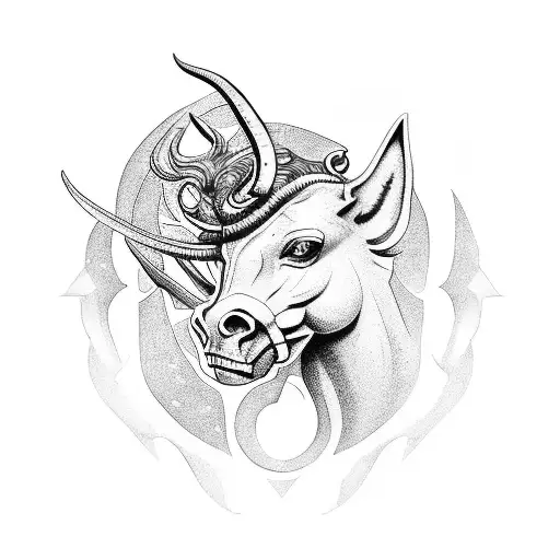 Centaur With Chiron Symbol