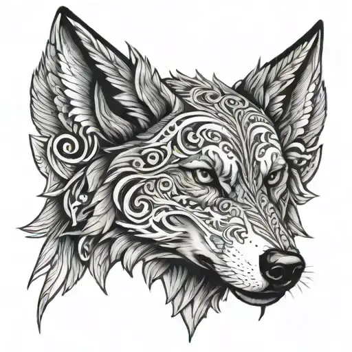 Wolf With Angel Wings