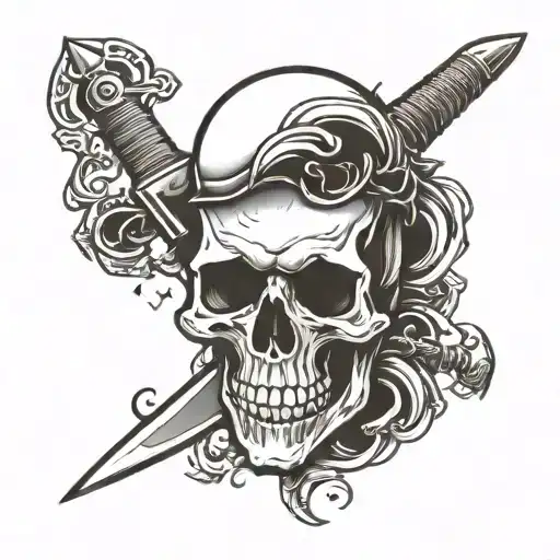 Knife Skull Bones