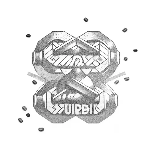 Dumbbell With Coffee Beans As Weights