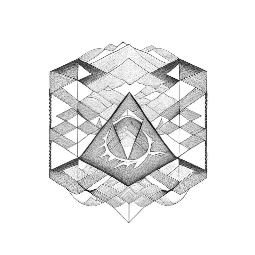 Bracelet With Mountain And Ocean Symbols