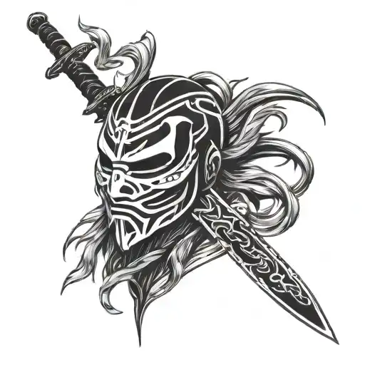 Ghost Of Tsushima Mask And Sword