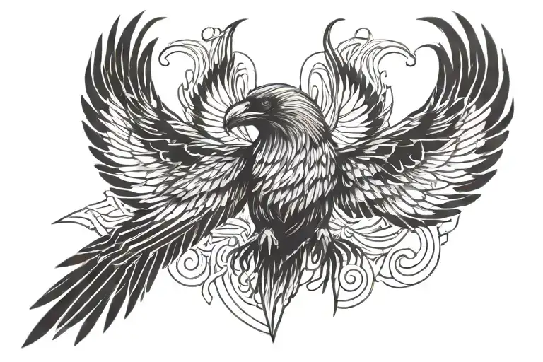 Cyberpunk Wings Of A Raven