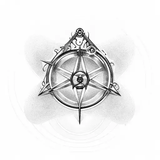 The Deathly Hallows Symbol Incorporated Into A Mechanical Clockwork Design