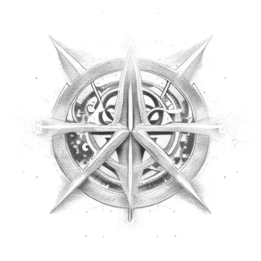 The Deathly Hallows Symbol Incorporated Into A Mechanical Clockwork Design