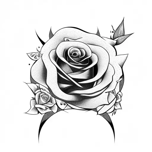 Girl Body With Rose Head