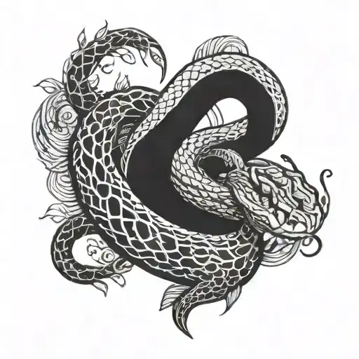 Snake And Embroidered Shirt