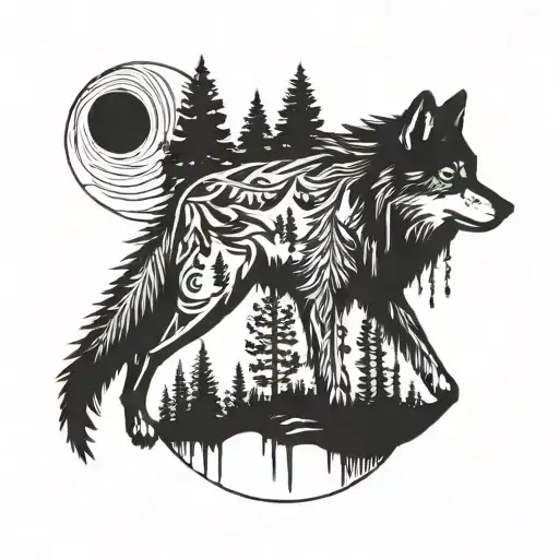 Wolf And Woods