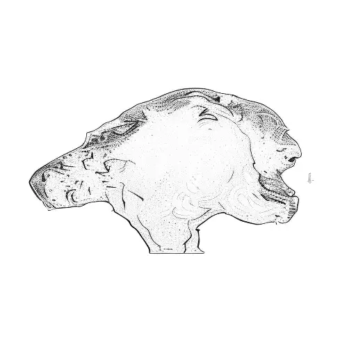 A Black And White Dog