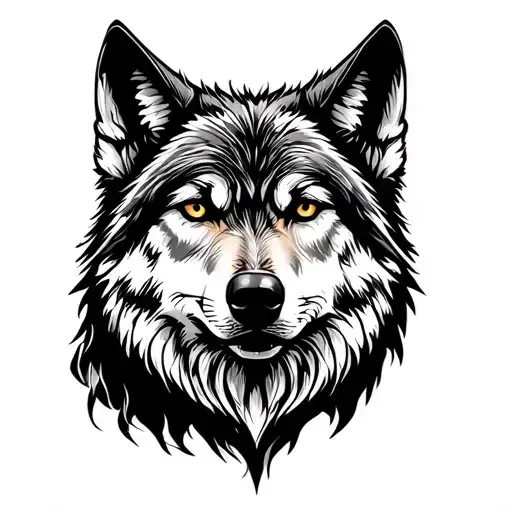 Wolf From Front View