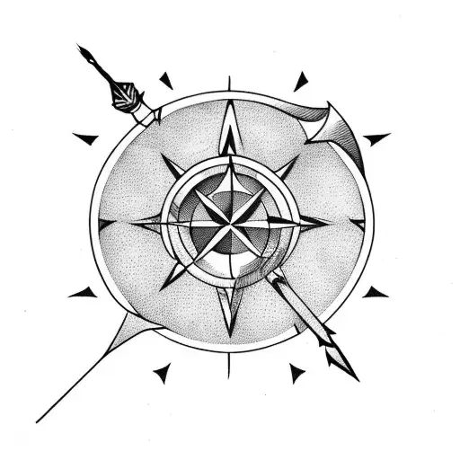 Arrow With Compass
