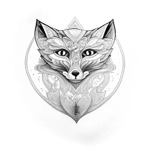 An Intricate Fox Made Up Of Harry Potter Symbols And Book Pages