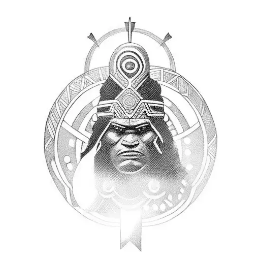 Incorporate Maori Indigenous Art Into A Spartan Warrior Design