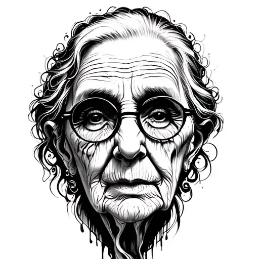 Tattoo Say Grandma Cry Word