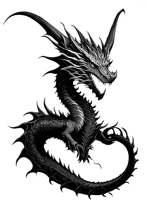 Cyber Dragon For Shouder Black Hard
