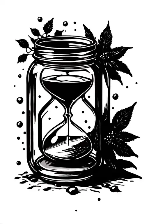 Mason Jar Hourglass