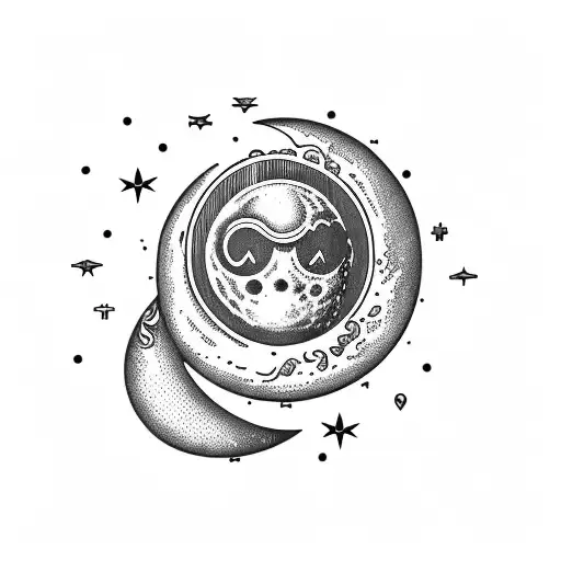 The Moon And The Letter A Combination