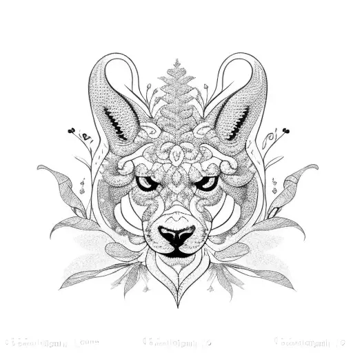 Combine A Sweet Animal With A Delicate Floral Pattern