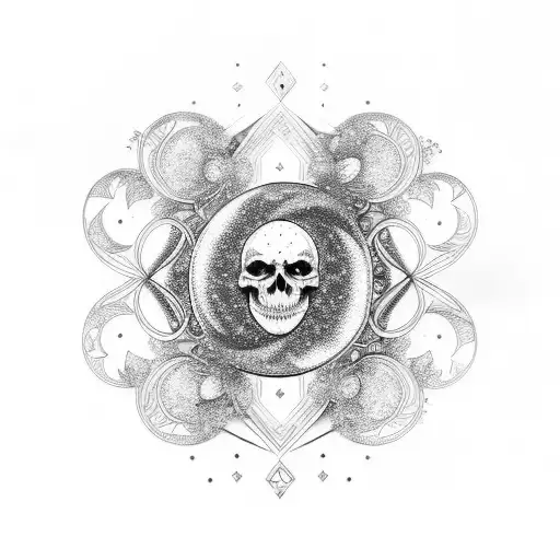 Moon And Candel And Mirror