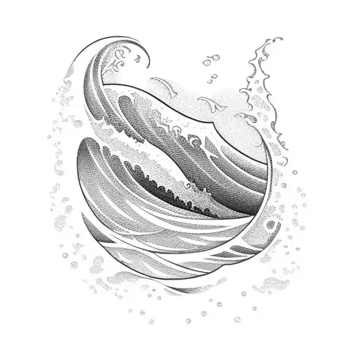 Ocean Wave And Candel