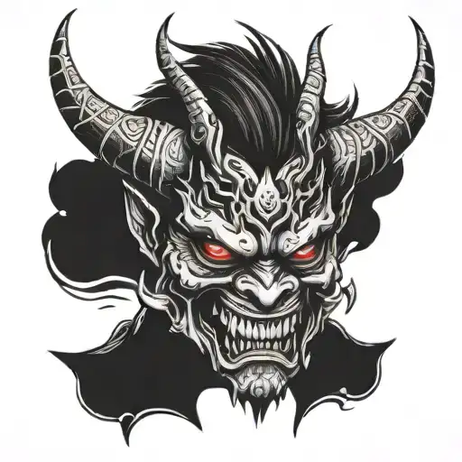 Demon Oni Demon Mask