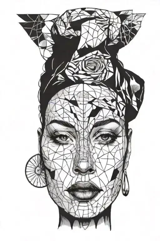 Abstract Portrait Of Jessica From Dune 2