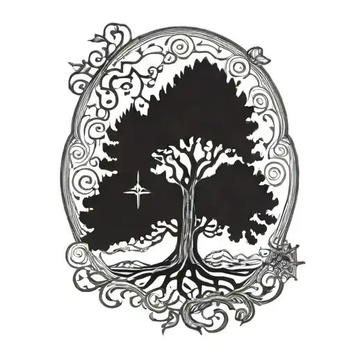 Nordic Mythologi Tree