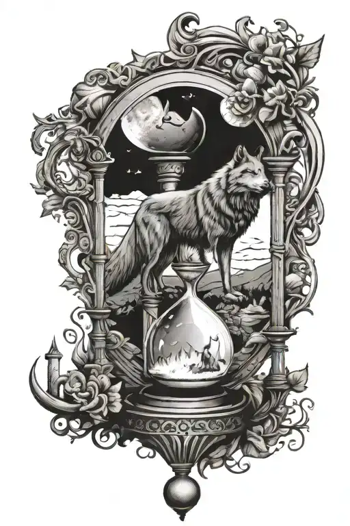 Wolf Moon Hourglass Vaganer