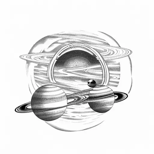 Planets Sucked Into A Black Hole