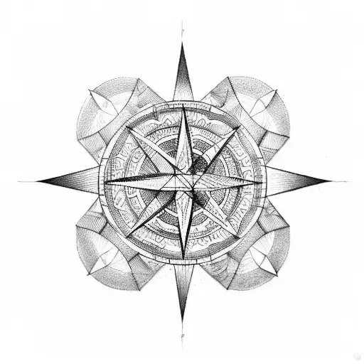 A Geometric Compass With Intricate Patterns