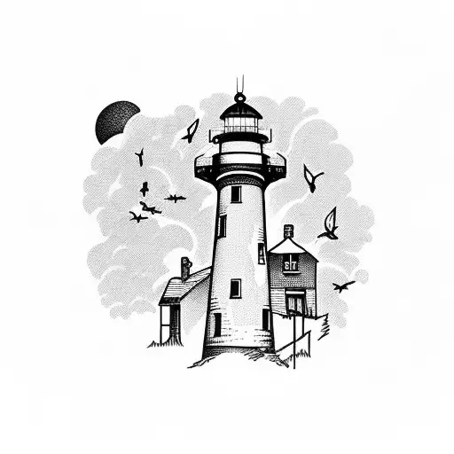Lighthouse Combined With Beehive