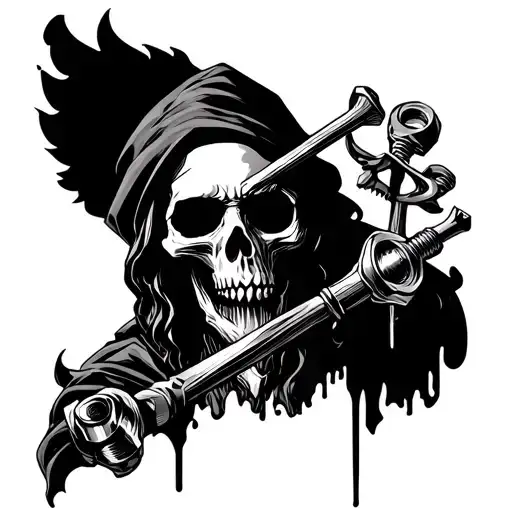 Grim Reaper Pistons Nuts And Bolts Relastic Surrounding Jesus Stripped