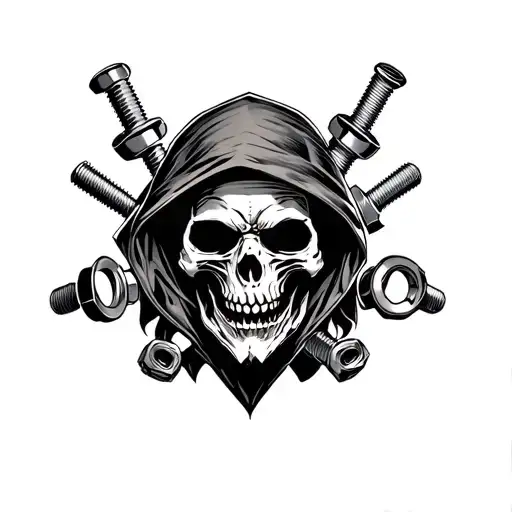 Realistic Grim Reaper Pistons Nuts And Bolts Surrounding