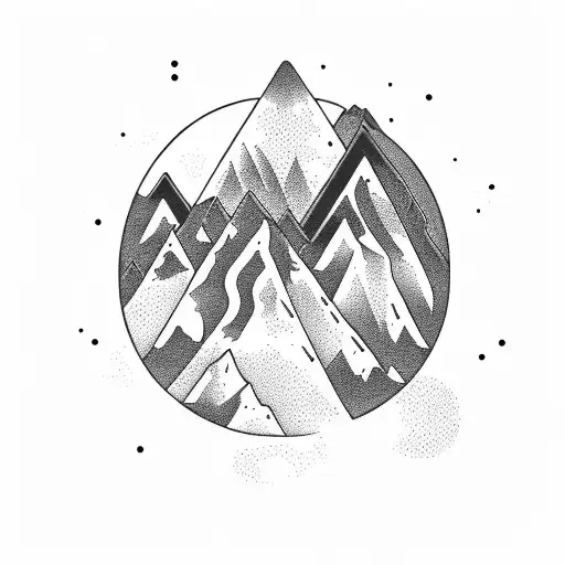 A Majestic Mountain Range With A Winding Trail Leading Towards The Horizon