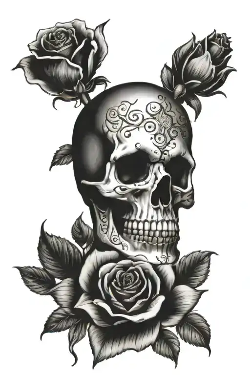 Skull And Roses