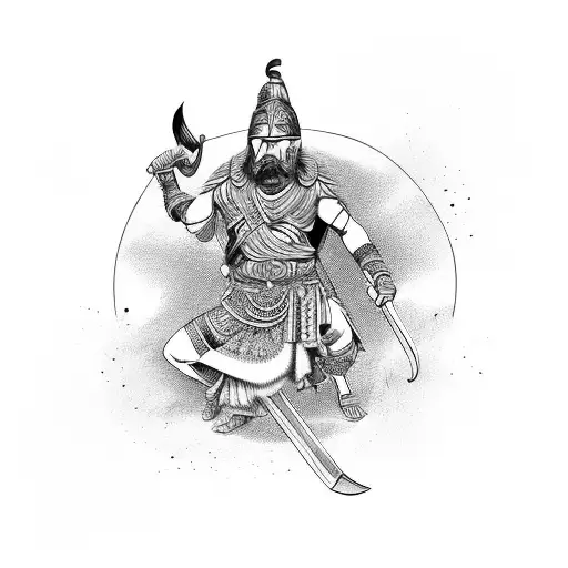 Lord Narshima Rajput Warrior
