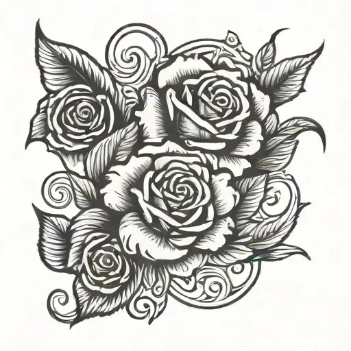 Rose And Pisces Sign