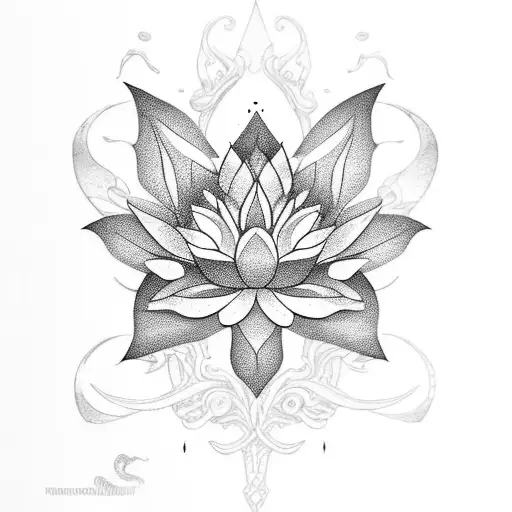 Lotus And Dragonflies