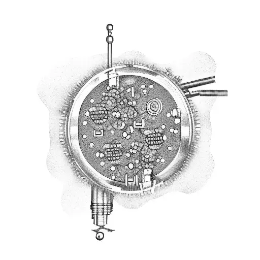 Microscope Surrounded By Dna And Bacteria And Viruses