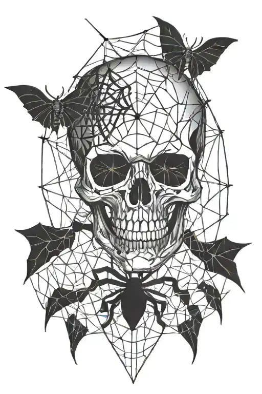 Skull And Spiderweb
