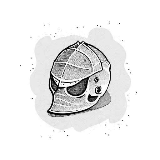 Knight Helmet Skeleton