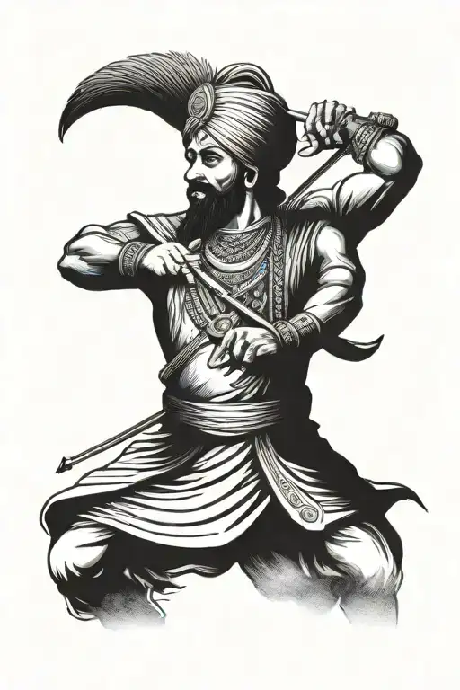 Sikh Warrior And Sidhu Moosewala